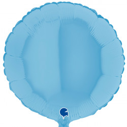 Blue Matte Round 18" Grabo Pkt