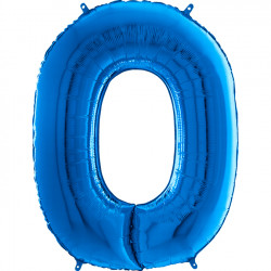 Blue Number 0 Shape 26" Pkt