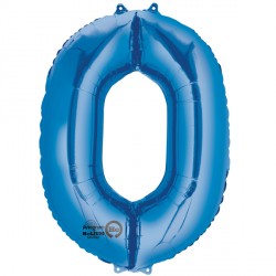Blue Number 0 Shape P50 Pkt (26" X 35")