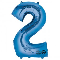 Blue Number 2 Shape P50 Pkt (22" X 33")