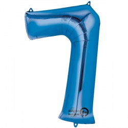 Blue Number 7 Shape P50 Pkt (22" X 35")