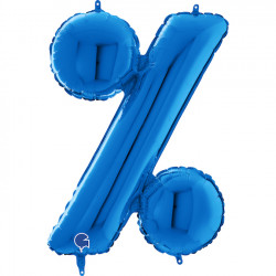 Blue Symbol % Shape 26" Pkt