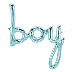 Boy Script Pastel Blue 40" Airfilled Shape S1-01 Pkt