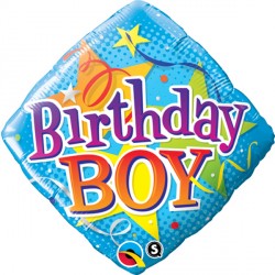 Boy Stars Birthday 18" Pkt If