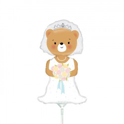 Bride Bear 14" Mini Shape Flat