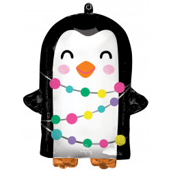 Bright Holiday Penguin Junior Shape S50 Pkt (14" X 17")