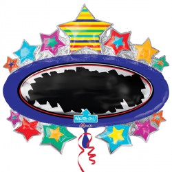 Bright Star Blackboard Marquee Write On Shape P38 Pkt (31" X 28")