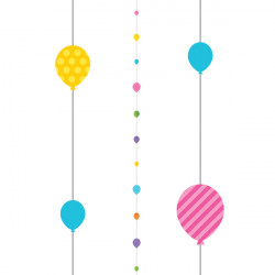Brights Balloons 1.82m Balloon Fun Strings