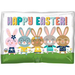 Bunnies Happy Easter Junior Shape Standard S50 Pkt