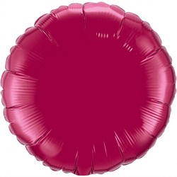 Burgundy Round 18" Flat Q Hj
