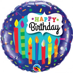 Candles & Confetti Birthday 18" Pkt If