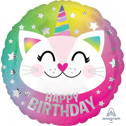 Caticorn Happy Birthday Standard S40 Pkt