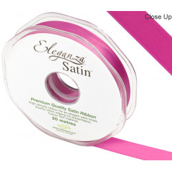 Cerise Eleganza Double Faced Satin Ribbon 15mm X 20m
