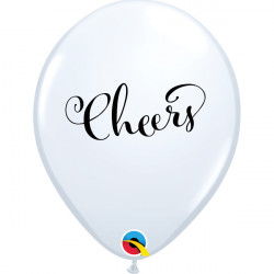 Cheers 11" White (25ct) Lac