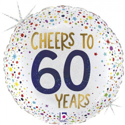 Cheers To 60 Years Grabo 18" Holographic Pkt