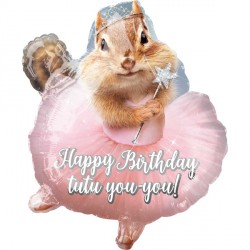 Chipmunk Happy Birthday Avanti Junior Shape S40 Pkt