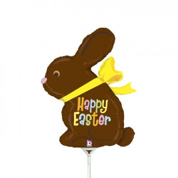 Chocolate Eatser Bunny 14" Mini Shape Flat