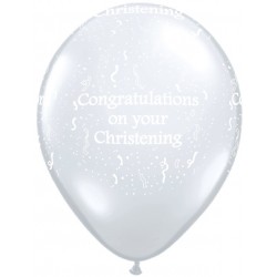 Christening-a-round 11" Diamond Clear (25ct) Ygx