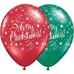 Christmas! Festive 11" Ruby Red & Emerald Green (25ct)