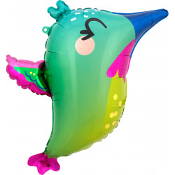 Colourful Hummingbird Standard Junior Shape S50 Pkt (25" X 16")