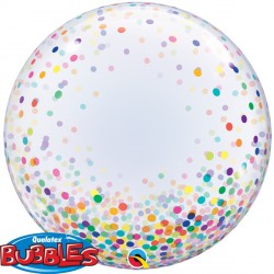 Confetti Dots Colourful 24" Deco Bubble Kap