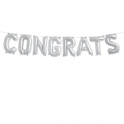 Congrats Kit Silver 16"