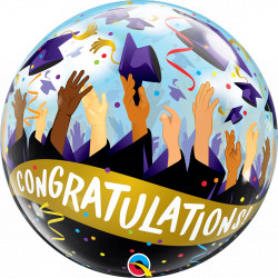 Congratulations Grad Caps 22" Single Bubble Yrv