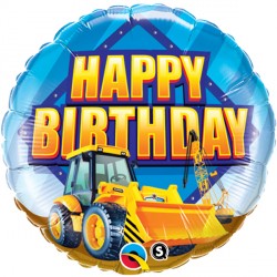 Construction Zone Birthday 18" Pkt If