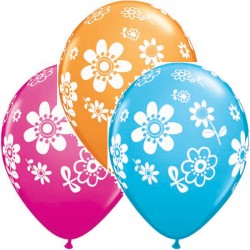 Contempo Daisies 11" Orange, Wild Berry & Robin's Egg Blue (25ct) Ygx