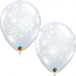 Contemporary Snowflakes 11" Diamond Clear (25ct) Ygx