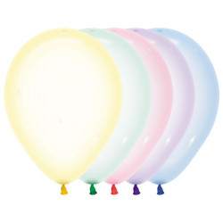 Crystal Clear Assortment 5" Sempertex 309,350,339,331,321 (100ct)