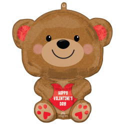 Cuddly Bear Happy Valentine's Day Standard Shape S50 Pkt