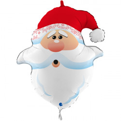 Curious Santa Head 26" Shape C Pkt