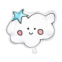 Cute Smile Cloud Shape 21cm X 17cm Pkt