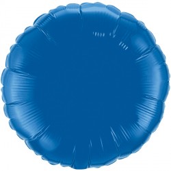 Dark Blue Round 18" Flat Q Hj