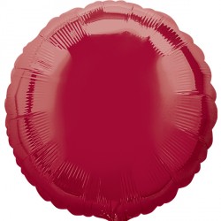 Dark Burgundy Metallic Round Standard S15 Flat A