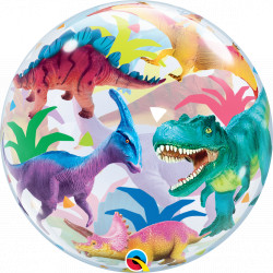 Dinosaurs Colorful 22" Single Bubble Yrv