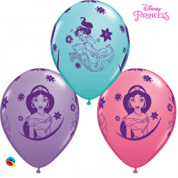 Disney Princess Jasmine 11" Caribbean Blue, Rose & Spring Lilac (25ct) Lbc
