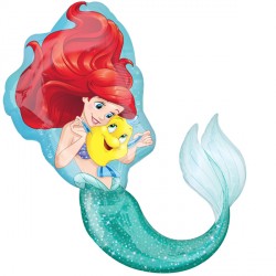 Disney Princess Little Mermaid Ariel Shape P38 Pkt (28" X 34")