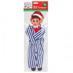 Elves Behavin' Badly Blue/white Striped Pyjamas For Elf (1)