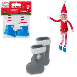 Elves Behavin' Badly Elf Mini Fashion Booties Grey