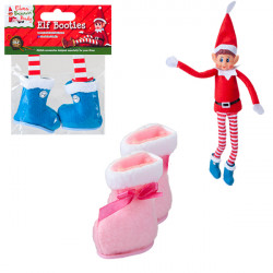 Elves Behavin' Badly Elf Mini Fashion Booties Pink