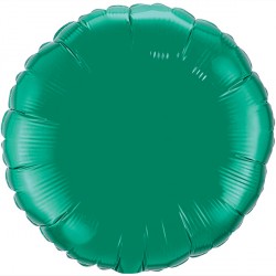 Emerald Green Round 18" Flat Q Hj