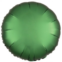 Emerald Satin Luxe Round Standard S15 Flat A