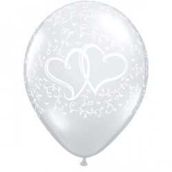 Entwined Hearts 11" Diamond Clear (50ct) Tw