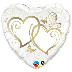 Entwined Hearts Gold 18" Pkt If