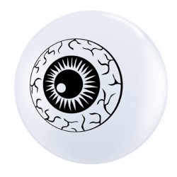 Eyeball Top Print 5" White (100ct) Ui