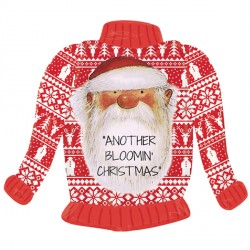 Father Christmas Bloomin' Christmas Shape P38 Pkt (31" X 26")