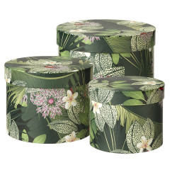 Fauna Printed Hat Boxes (3)