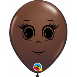 Feminine Face 5" Chocolate Brown (100ct) Qn